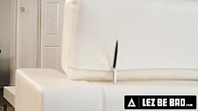 Vanna Bardot lures neighbor Vanessa Sky with window play. Strap-on pounding follows hard