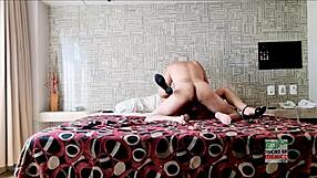 Intense cuckold humiliation as wife gets fucked while husband watches.