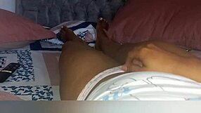 Stepmom prepares for bed but feels something and chooses to relax