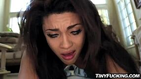 Is This Hot Exotic Babysitter Fucking The Lucky Guy On Sofa?