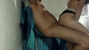 My stepsister's whore tore her panties and rode my big cock bareback