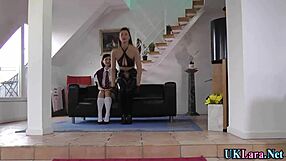 mature brit tastes lesbian in stockings and heels