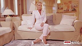 Kathia Rides Big Cock In Cowgirl, Takes Cum In Mouth And Facial