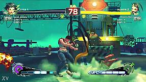 Watch this young ninja dominate her karate student in a street fight game?