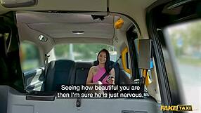 Fake taxi picks up stood up girl for outdoor fuck