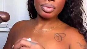 An 11-inch BBC took control and punished an ebony stepsister with a messy cumshot.