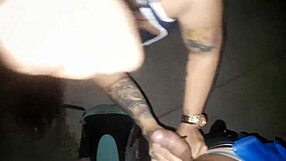 Latina Touches Vagina on Street Then Sucks Penis for Cum