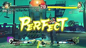 Watch this young ninja dominate her karate student in a street fight game?