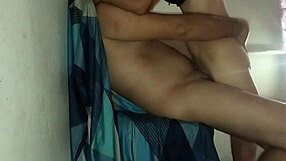 My stepsister's whore tore her panties and rode my big cock bareback