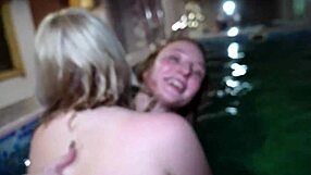 Wild College Party Ignites Steamy Threesome on Billiards Table with Kira Viburn & Emma Korti!