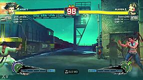 Watch this young ninja dominate her karate student in a street fight game?