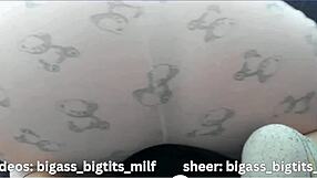 Why does this milf masturbate in pajamas showing camel toe?