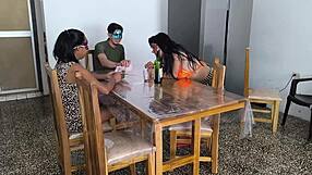 Card Game Ends Dirty With Stepbrothers!