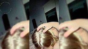 my freind came over to studdy but she reely came to blowjob me