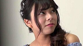 Japanese Big-Breasted Woman with Long Hair Creampied at Photo Session