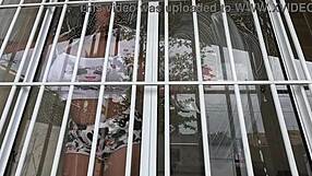 She Cleans House In Tight Clothes And Gets Cum In Mouth!