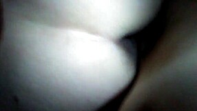 Angie, blindfolded and bound, cums on my cock while fantasizing about her old friend