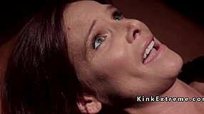 Hot bound slave getting fucked and anal fingered?