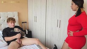 I pound my best friend’s huge thick cock after catching him jerking off