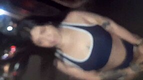 Latina Touches Vagina on Street Then Sucks Penis for Cum