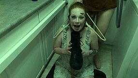 Degradation Slut Siren Licks Cum Off Her Boot