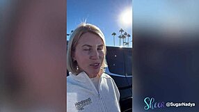 Beautiful European Amateur Dances And Talks Dirty In Red BDSM Room