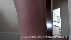 Hey, wanna peek at this 64yr British milf’s upskirt stockings?