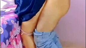 Horny mexican students fuck in living room with family nearby