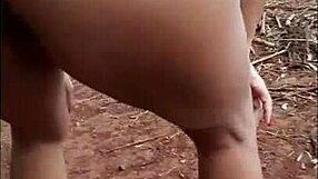 feeling the intense pleasure as she gets fucked in the sugarcane field