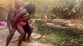 Perfect Boobs Village Girl Relaxed In The Stream