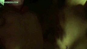 Ebony beauty receives an interracial cumshot on her big tits