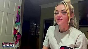 Hey, watch this petite mature blonde rub her nipples and finger her shaved pussy deeply!