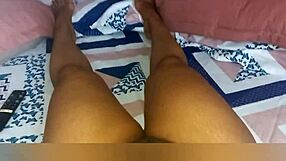 Stepmom prepares for bed but feels something and chooses to relax