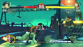 Watch this young ninja dominate her karate student in a street fight game?