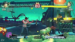 Watch this young ninja dominate her karate student in a street fight game?