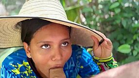 Beautiful Country Girl Swallows All My Load by Roadside