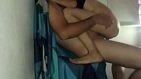 My stepsister's whore tore her panties and rode my big cock bareback