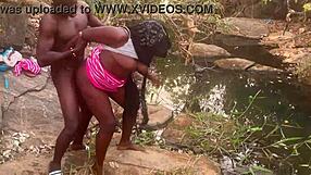 Perfect Boobs Village Girl Relaxed In The Stream