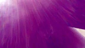 Chubby woman shows off outside to neighbor