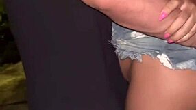 Is this naughty wife teasing the single guy at the beach before going to his room while her cuckold husband films everything in sheer?