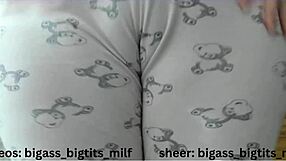 Why does this milf masturbate in pajamas showing camel toe?