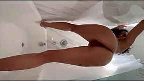 Princess Yaya reveals her nude body in the bathroom shower