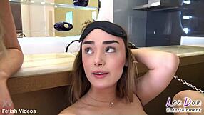 Bound Little Slut Screams During Intense Lesbian Domination Orgasm Climax