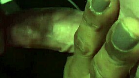 Ebony beauty receives an interracial cumshot on her big tits