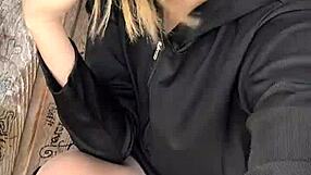 Asian ladyboy Lexi Faith in summer vlog with stockings and outdoor crossdressing