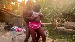 Perfect Boobs Village Girl Relaxed In The Stream