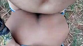 feeling the intense pleasure as she gets fucked in the sugarcane field