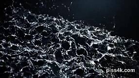 Lovely lesbian kittens covered in pee squirt wet cunts