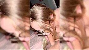 my freind came over to studdy but she reely came to blowjob me