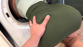 Can Stepson Resist Fucking Stepmom Stuck in the Washing Machine?